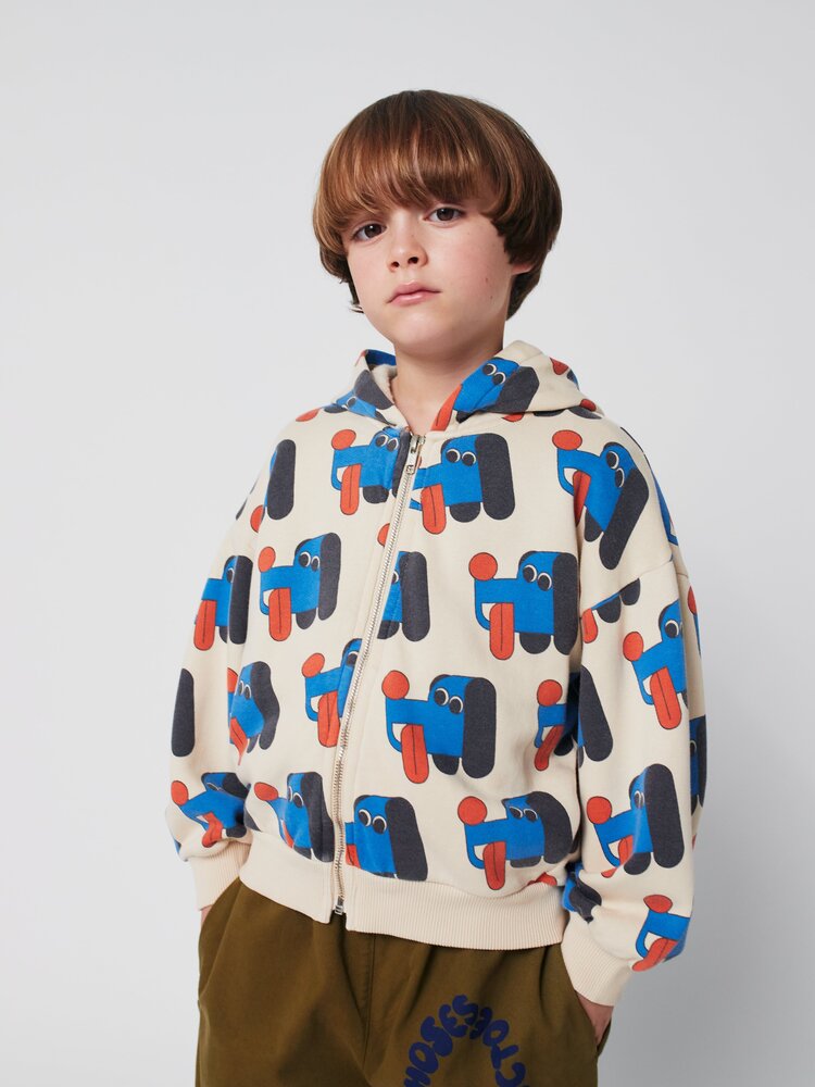 Bobo Choses Doggy Mate all over zipped hoodie Bobo Choses Doggy Mate all over zipped hoodie