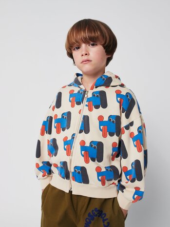 Bobo Choses Doggy Mate all over zipped hoodie Bobo Choses Doggy Mate all over zipped hoodie