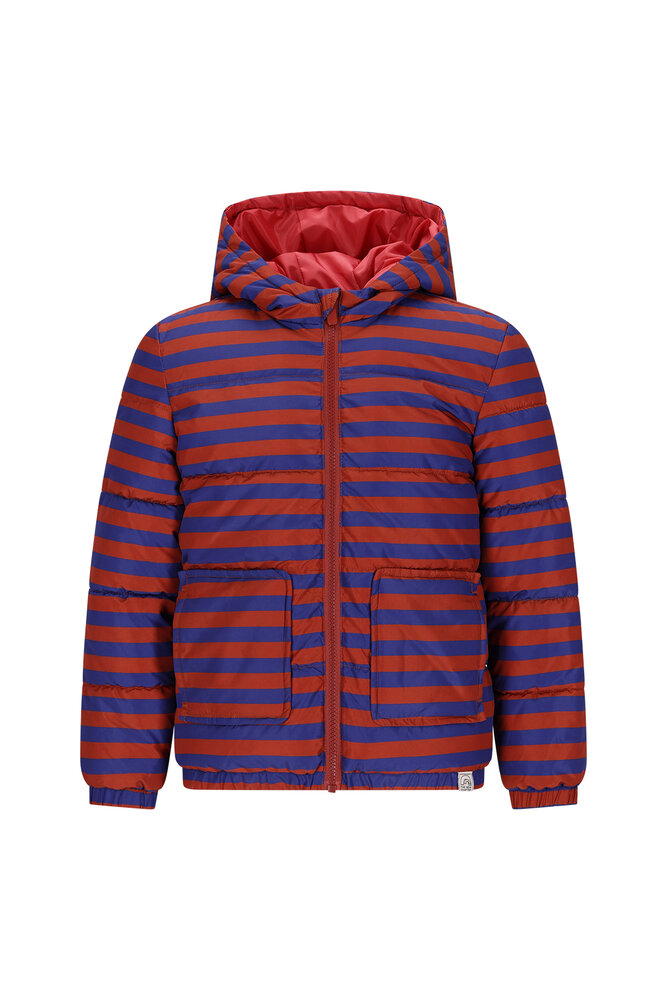 The New Chapter Mosi jacket aop stripes blue brown The New Chapter Mosi jacket aop stripes blue brown