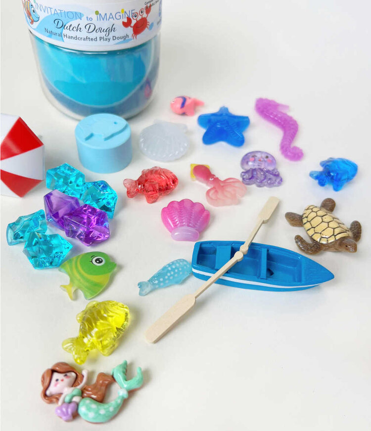 Invitation to imagine The Sea Play Pot | Natuurlijke klei