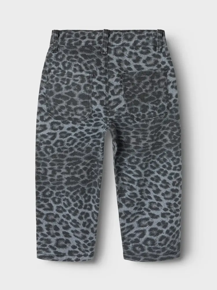Name It 13241509 NMFBELLA MOM PANTS 4444-TD Grey Leopard