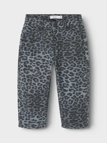 Name It 13241509 NMFBELLA MOM PANTS 4444-TD Grey Leopard