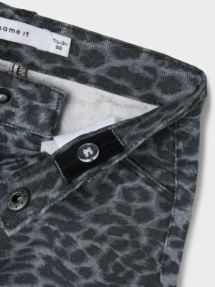 Name It 13241509 NMFBELLA MOM PANTS 4444-TD Grey Leopard
