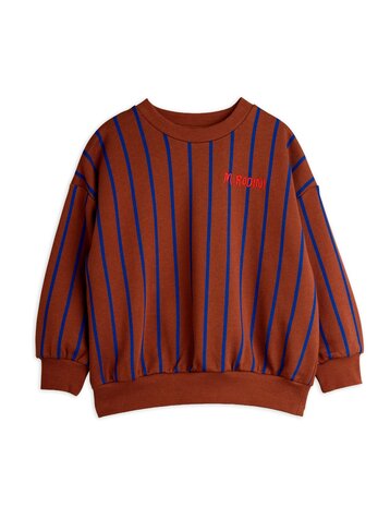 Mini Rodini Vertical stripe aop sweatshirt - Chapter 1 BROWN