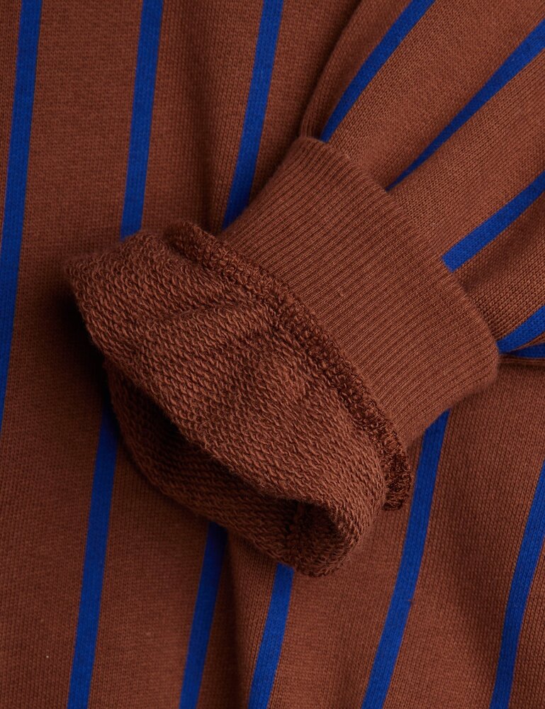 Mini Rodini Vertical stripe aop sweatshirt - Chapter 1 BROWN