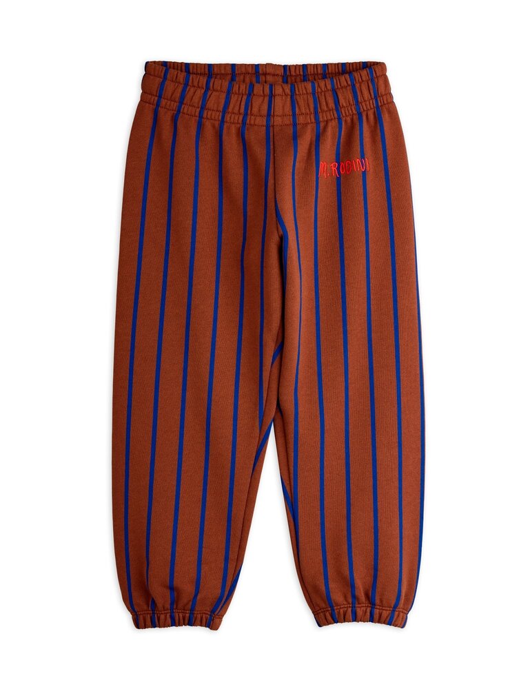 Mini Rodini Vertical stripe aop sweatpants - Chapter 1 BROWN