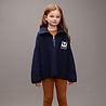 Mini Rodini Panda patch chunky knit half zip sweater - Chapter 1 Mini Rodini Panda patch chunky knit half zip sweater - Chapter 1