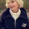 Mini Rodini Panda patch chunky knit half zip sweater - Chapter 1 Mini Rodini Panda patch chunky knit half zip sweater - Chapter 1
