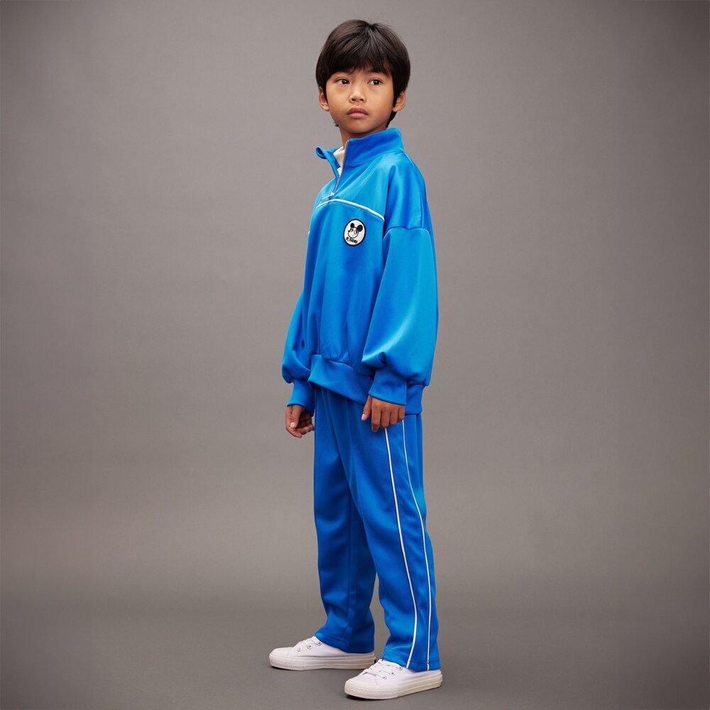 Mini Rodini Ritzratz patch half zip sweatshirt - Chapter 1 BLUE