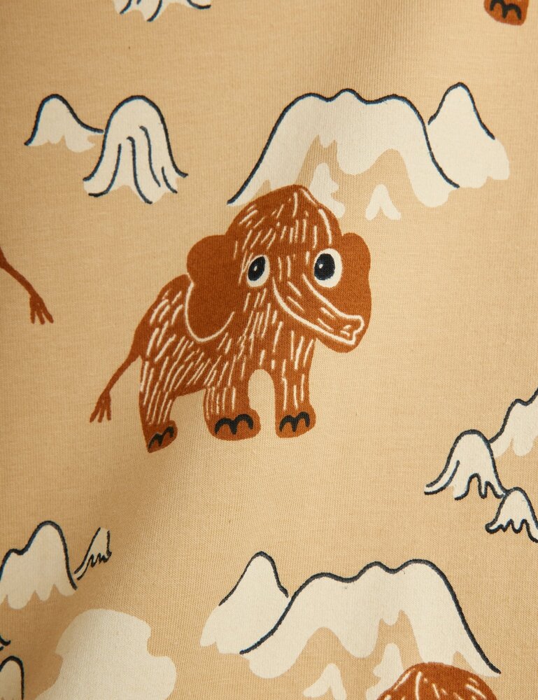 Mini Rodini Mammoth aop leggings - Chapter 1 BEIGE