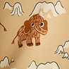 Mini Rodini Mammoth aop leggings - Chapter 1 BEIGE Mini Rodini Mammoth aop leggings - Chapter 1 BEIGE