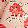 Mini Rodini Mammoth aop leggings - Chapter 1 PINK Mini Rodini Mammoth aop leggings - Chapter 1 PINK