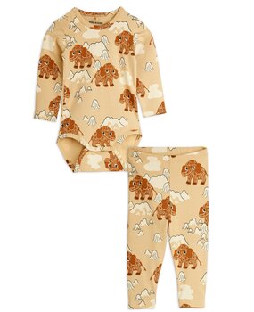 Mini Rodini Mammoth aop baby set -Chapter 1 Mini Rodini Mammoth aop baby set -Chapter 1