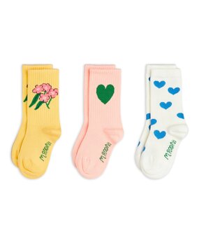 Mini Rodini Alpine flowers 3-pack socks - Chapter 1 MULTI Mini Rodini Alpine flowers 3-pack socks - Chapter 1 MULTI
