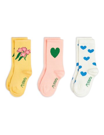 Mini Rodini Alpine flowers 3-pack socks - Chapter 1 MULTI Mini Rodini Alpine flowers 3-pack socks - Chapter 1 MULTI