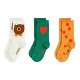 Mini Rodini Bear 3-pack socks -Chapter 1 MULTI Mini Rodini Bear 3-pack socks -Chapter 1 MULTI