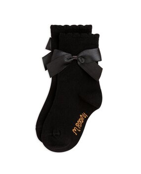 Mini Rodini Satin bow 1-pack socks - Chapter 1 Mini Rodini Satin bow 1-pack socks - Chapter 1