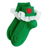 Mini Rodini Strawberry emb lace 1-pack socks - Chapter 1 Mini Rodini Strawberry emb lace 1-pack socks - Chapter 1