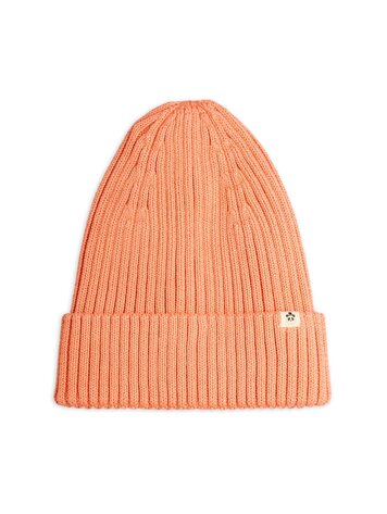 Mini Rodini Knitted rib fold up hat - Chapter 1 PINK