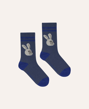 The Campamento Rabbit Blue Kids Socks The Campamento Rabbit Blue Kids Socks