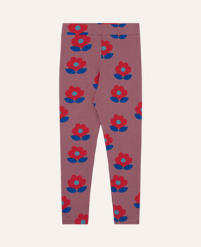 The Campamento Big Flowers Purple Leggings The Campamento Big Flowers Purple Leggings