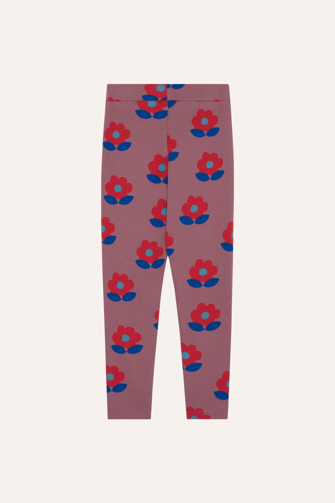 The Campamento Big Flowers Purple Leggings The Campamento Big Flowers Purple Leggings