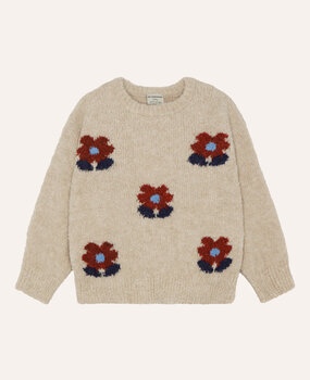 The Campamento Flowers Ecru Jumper The Campamento Flowers Ecru Jumper