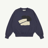 Main Story Bubble Sweatshirt Graystone Blue Fleece Main Story Bubble Sweatshirt Graystone Blue Fleece