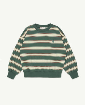 Main Story Bubble Sweatshirt Balsam Green Stripe Fleece Main Story Bubble Sweatshirt Balsam Green Stripe Fleece
