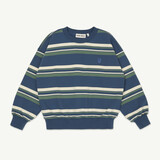 Main Story Bubble Sweatshirt Vintage Indigo Stripe Fleece Main Story Bubble Sweatshirt Vintage Indigo Stripe Fleece