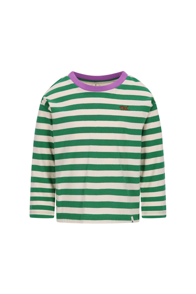 The New Chapter Lou t-shirt stripes 906 green stripes The New Chapter Lou t-shirt stripes 906 green stripes