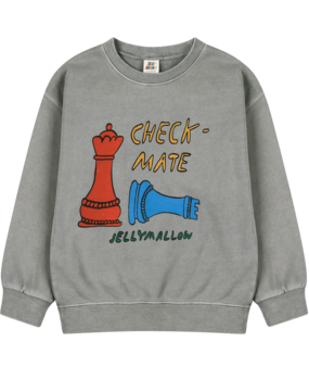 Jelly Mallow Check Mate Pignment Sweatshirt