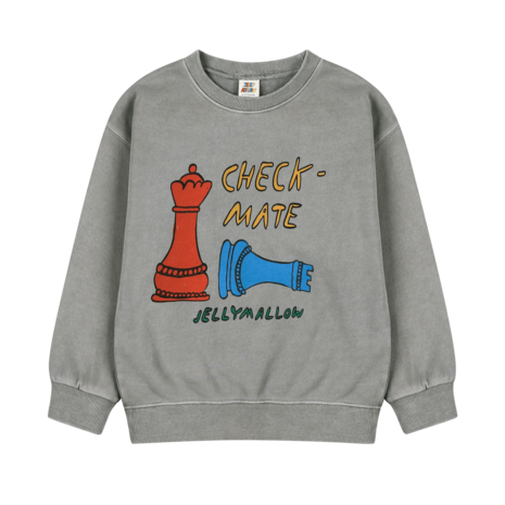 Jelly Mallow Check Mate Pignment Sweatshirt
