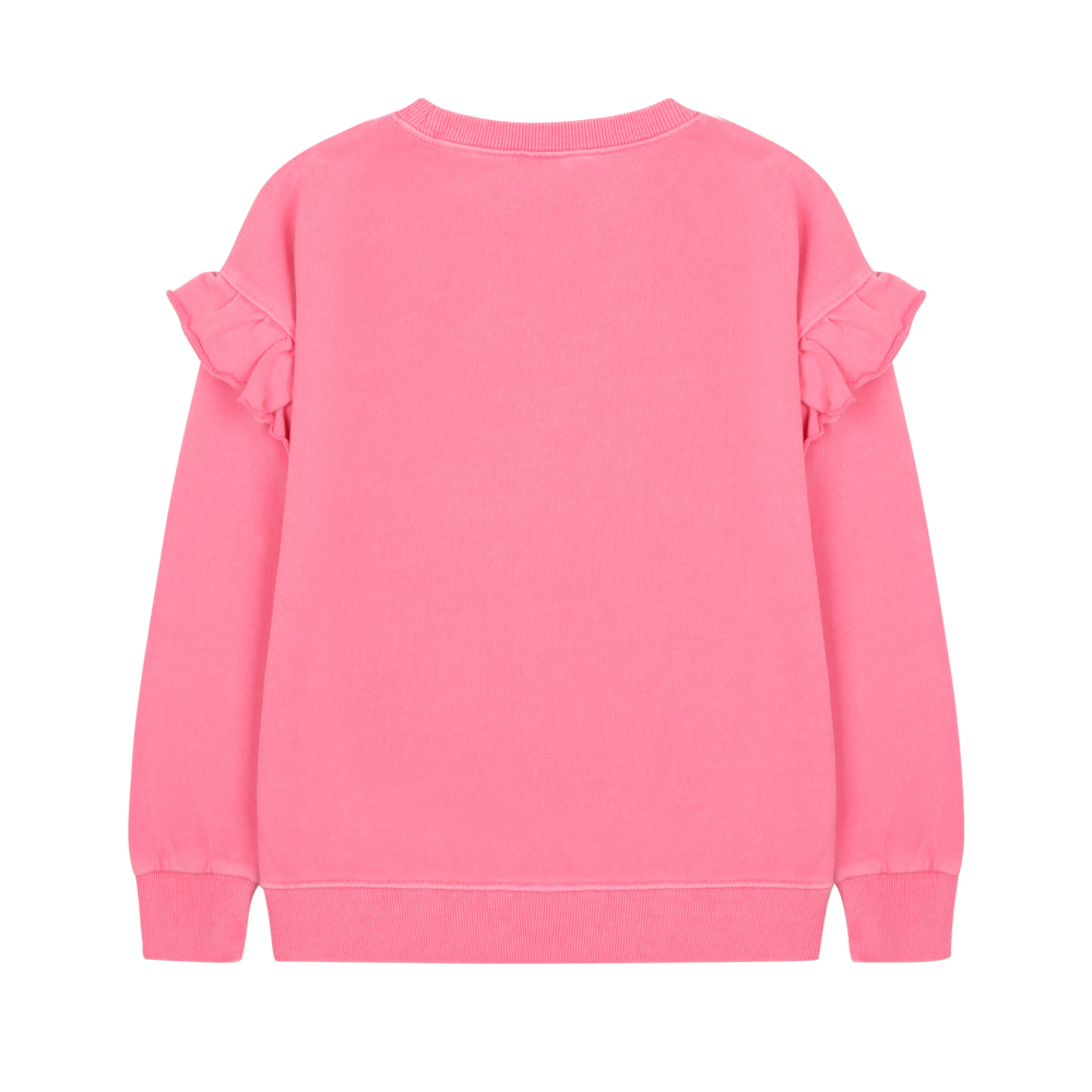 Jelly Mallow Together Pigment Ruffled Sweatshirt Jelly Mallow Together Pigment Ruffled Sweatshirt