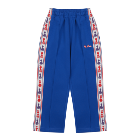Jelly Mallow Chess Track Pants Blue Jelly Mallow Chess Track Pants Blue