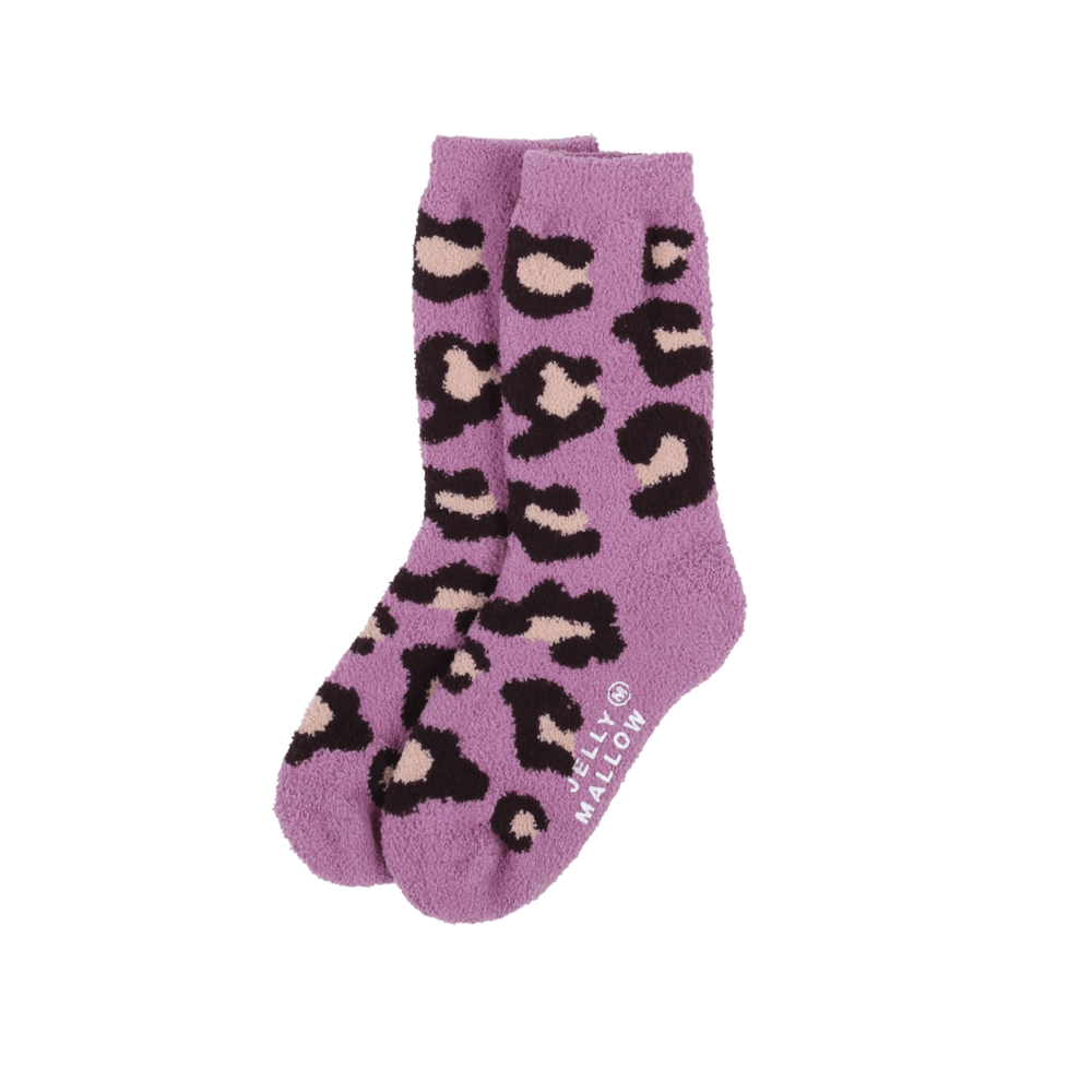 Jelly Mallow Leopard Tarry Socks Set