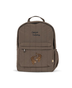 Konges Slojd Juno Quilted Backpack Midi Walnut Konges Slojd Juno Quilted Backpack Midi Walnut