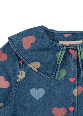 Konges Slojd Magot Denim Shirt Bon Coeur Coloré Konges Slojd Magot Denim Shirt Bon Coeur Coloré