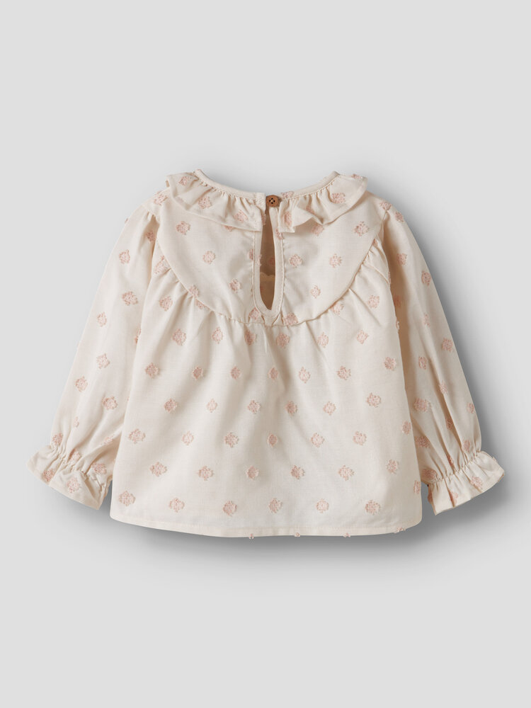 Lil Atelier 13253562 NBFNETHE LS LOOSE SHIRT LIL Pastel Parchment
