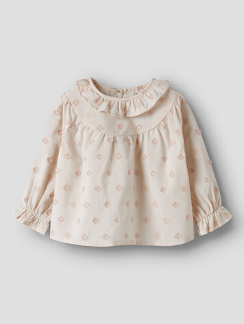 Lil Atelier 13253562 NBFNETHE LS LOOSE SHIRT LIL Pastel Parchment