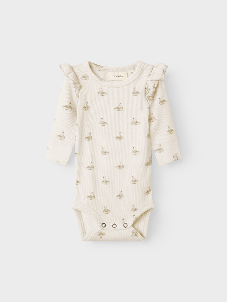 Lil Atelier 13239253 NBFGAVO EKO LS SLIM BODY LIL NOOS SWAN
