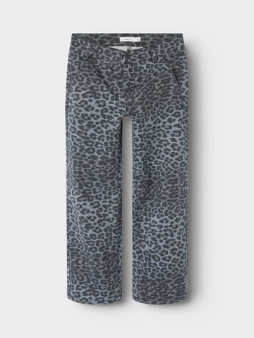 Name It 13241505 NKFROSE WIDE TWI PANTS 4444-TD NOOS Leo Grey