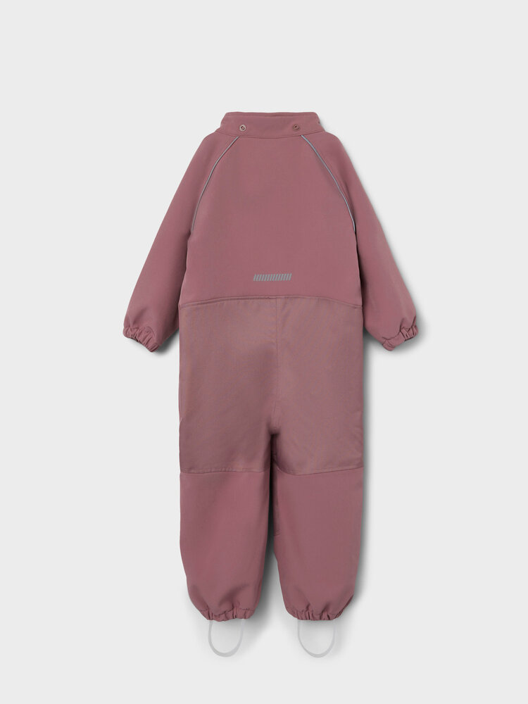 Name It 13165364 NMNALFA SOFTSHELL SUIT SOLID FO Wistful Mauve