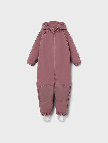 Name It 13165364 NMNALFA SOFTSHELL SUIT SOLID FO Wistful Mauve
