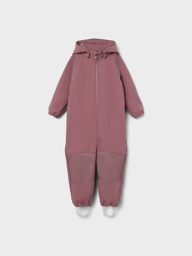 Name It 13165364 NMNALFA SOFTSHELL SUIT SOLID FO Wistful Mauve