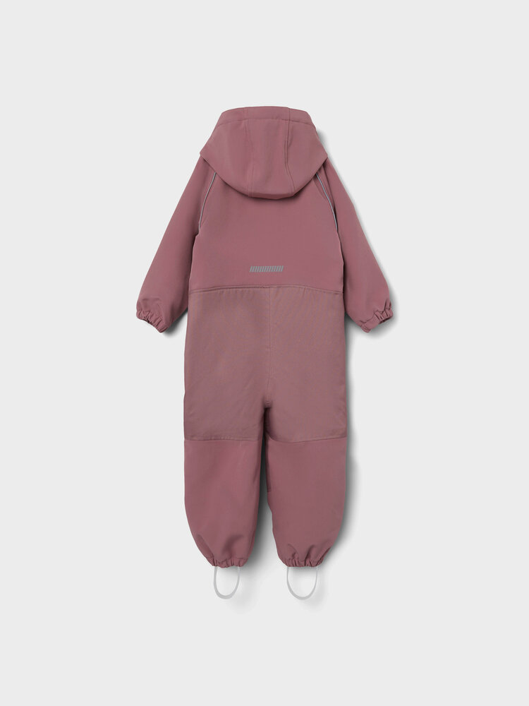 Name It 13165364 NMNALFA SOFTSHELL SUIT SOLID FO Wistful Mauve