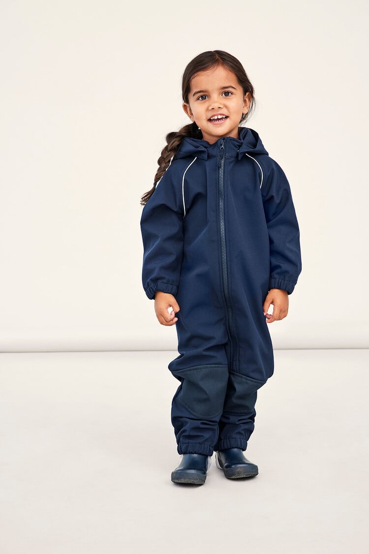 Name It 13165364 NMNALFA SOFTSHELL SUIT SOLID FO Dark Sapphire
