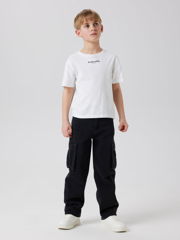 Name It 13231769 NKMRYAN ST CARGO JEANS 5910-IM Black Denim