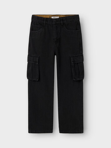 Name It 13231769 NKMRYAN ST CARGO JEANS 5910-IM Black Denim