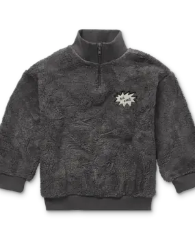 Sproet & Sprout Teddy anorak sweatshirt  Washed black